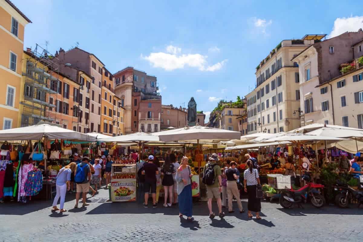 Where to stay in Rome, Italy in 2025 - The 8 Best Areas 11 Campo-de-Fiori-&-Piazza-Farnese