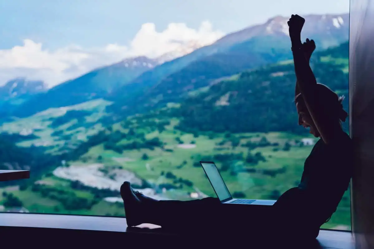 Digital-Nomad-Win-Online-Lottery-on-Laptop
