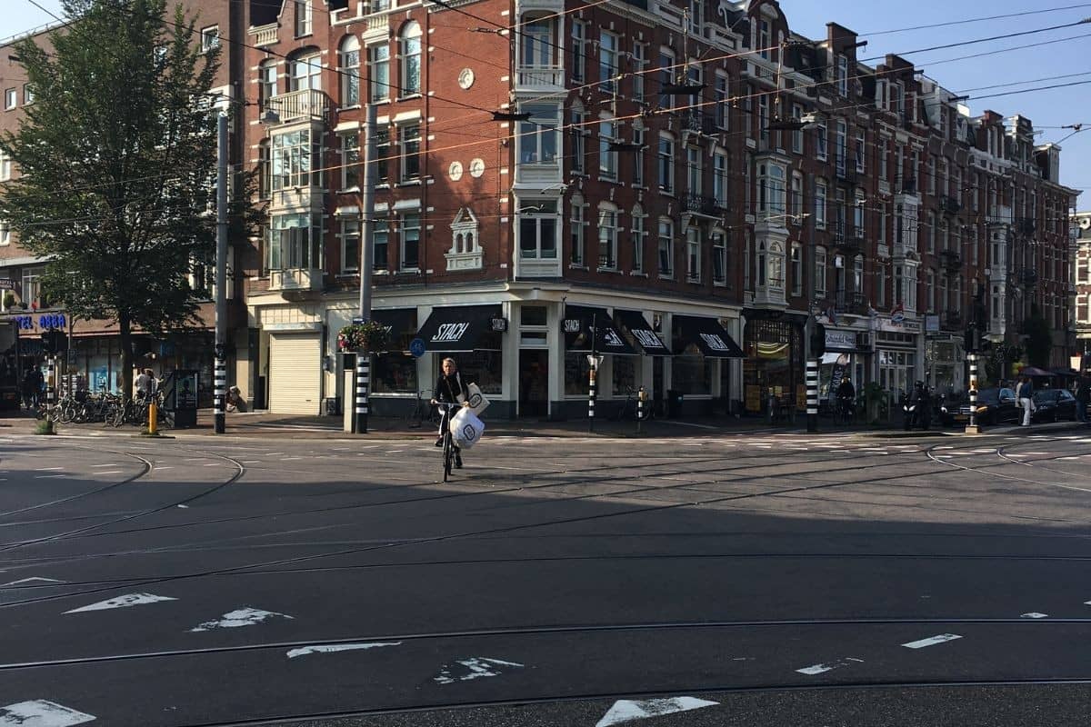 A-Cyclist-on-Amsterdam-Street