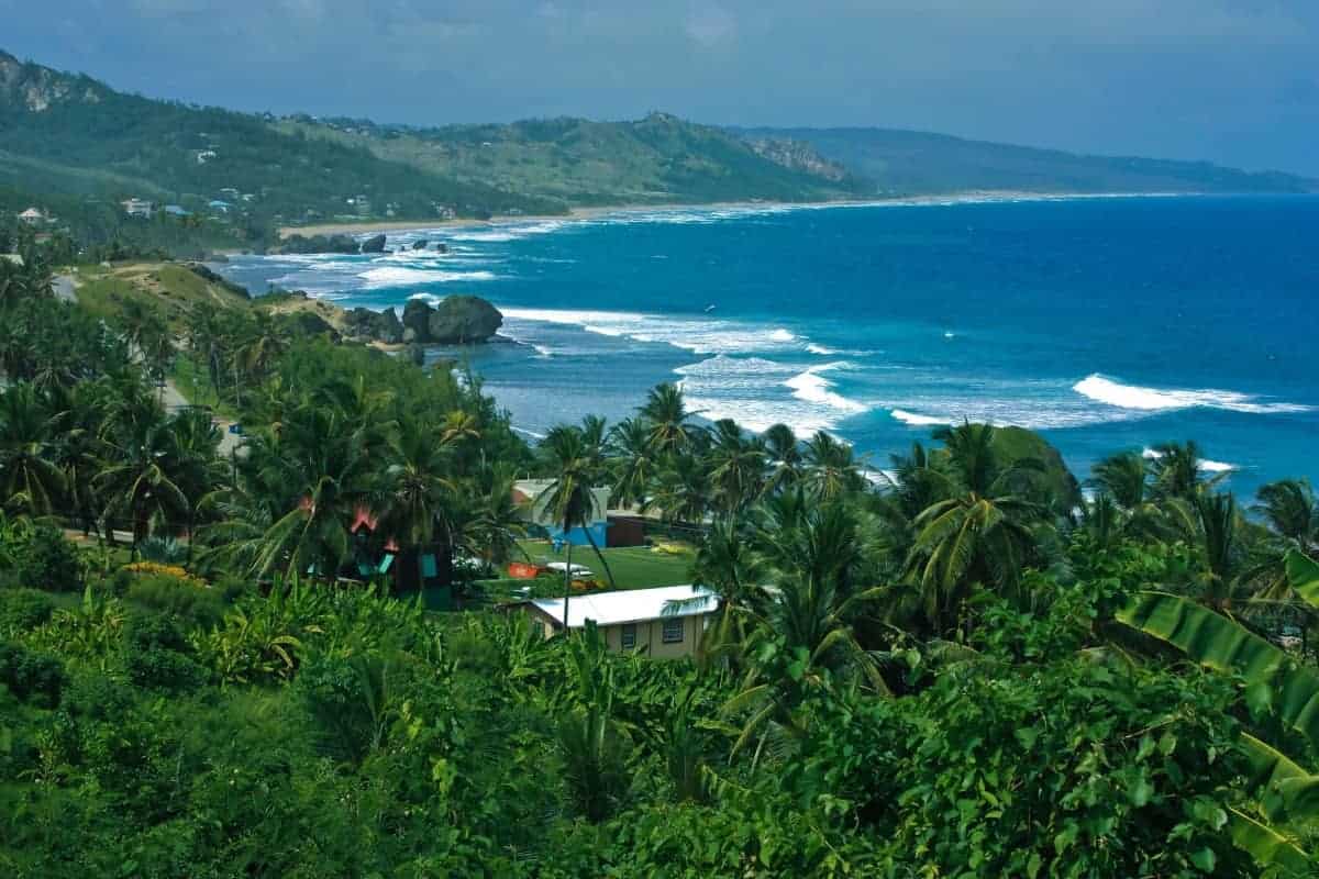 Aerial-View-of-Barbados-Ocean-Island