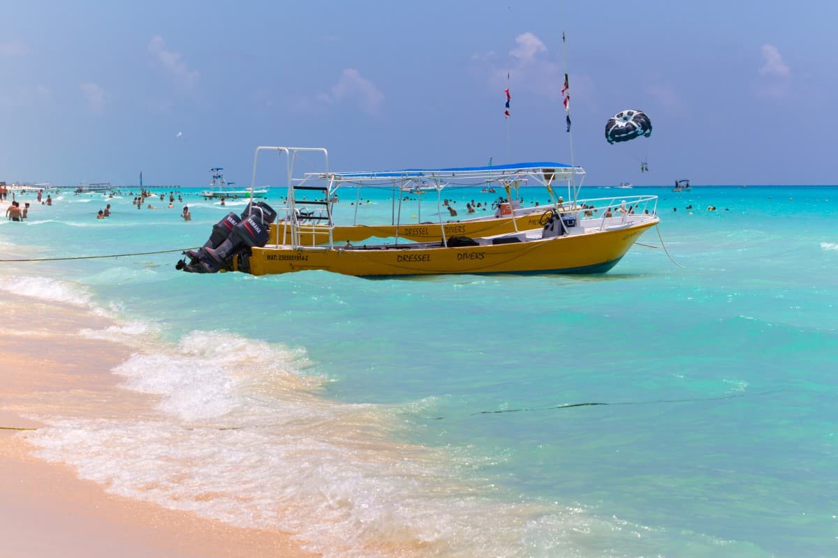 Playacar-Beach-at-Caribbean-Sea-Mexico
