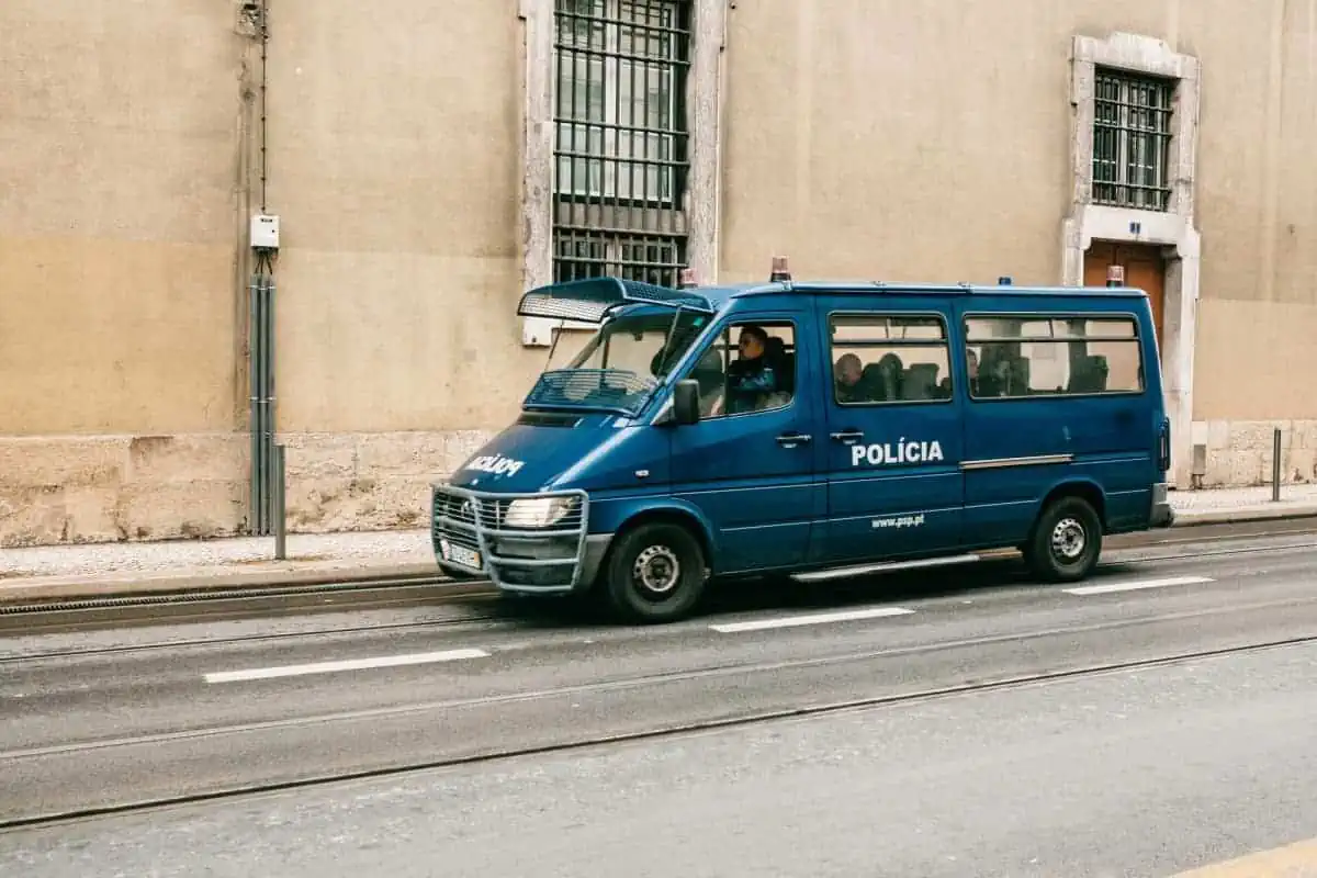 Is Lisbon Safe For Travelers in 2025? 14 A-Police-Van-at-the-Lisbon-Street