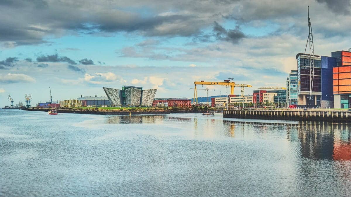 The 15 Most Dangerous Cities In The UK (2025 GUIDE) 8 A-Panoramic-View-Titanic-Quarter-Belfast