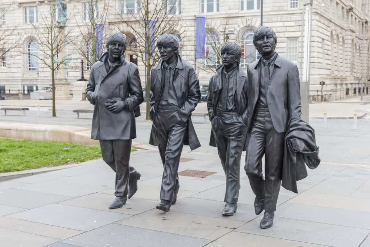 The 15 Most Dangerous Cities In The UK (2025 GUIDE) 7 Bronze-Statues-of-the-Beatles-in-Liverpool