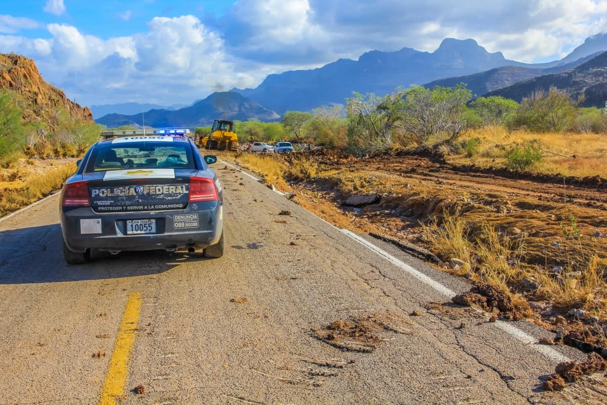 Mexican-Police-Car-at Village