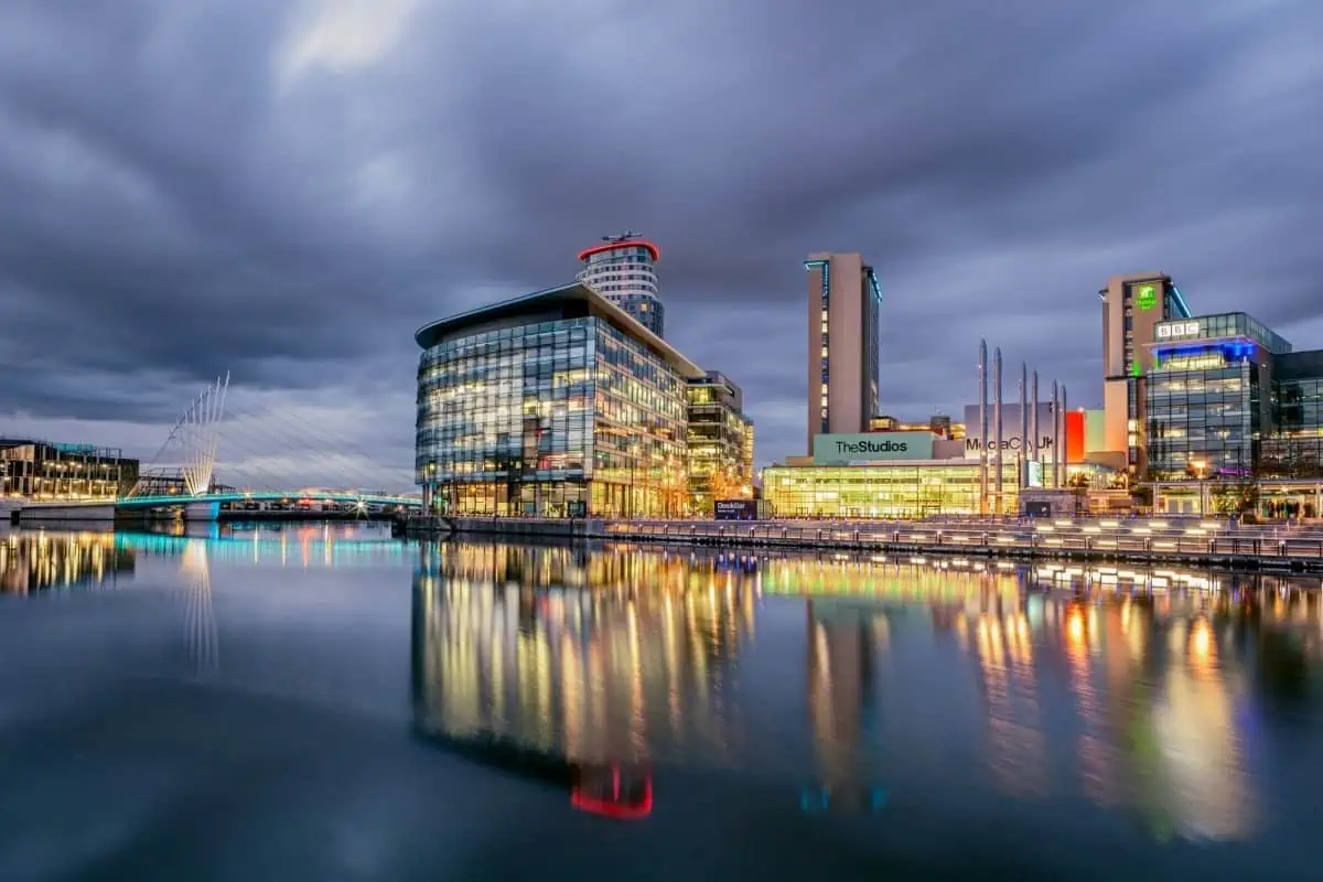 The-City-View-Of-Manchester-At-Night