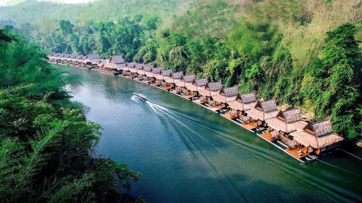 15 Amazing Over Water Bungalows in Thailand (2025 Guide) 7 The-Floathouse-River-Kwai